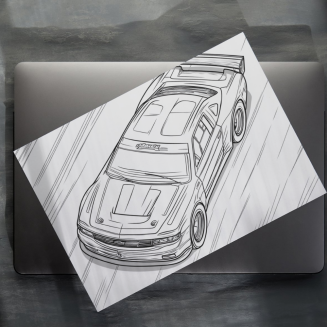 Kolorowanka PDF Auta Rajdowe - 2