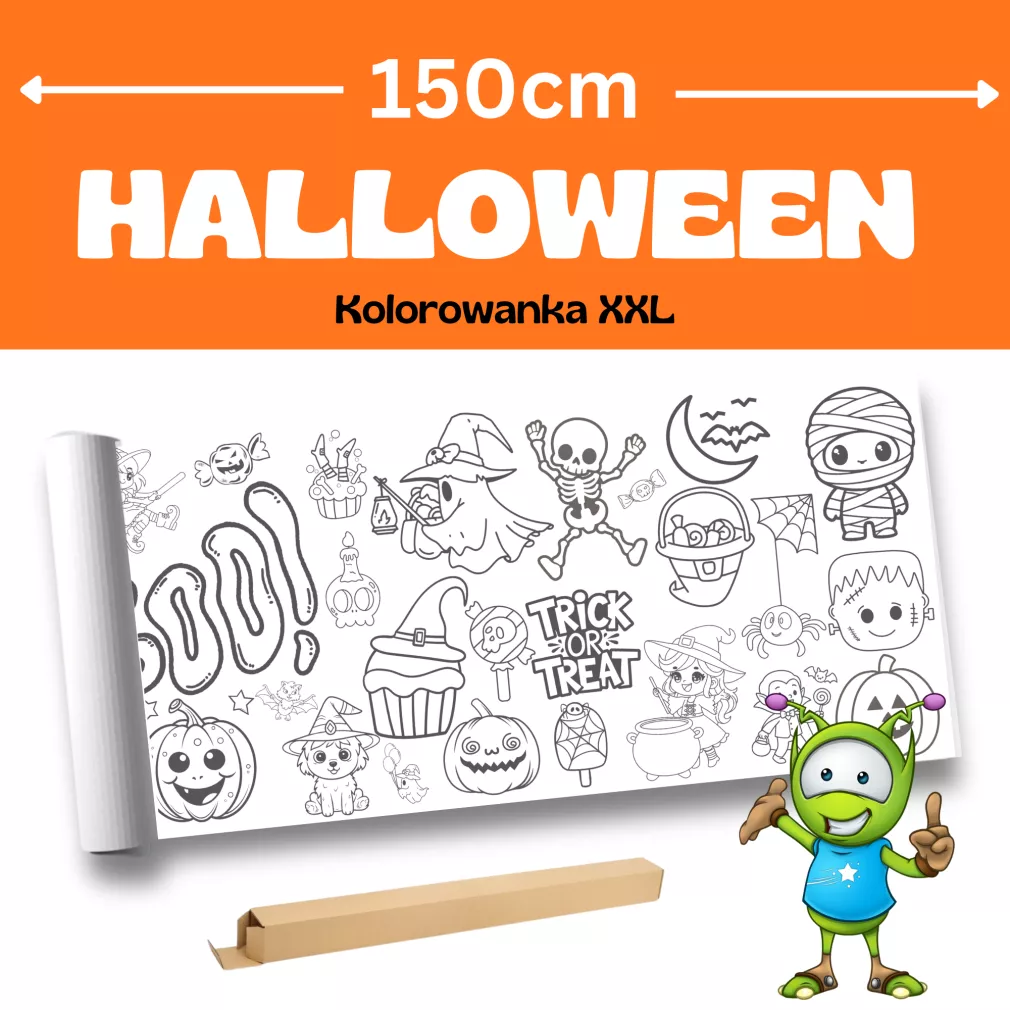 Halloween XXL - kolorowanka 150cm