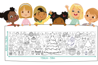 Święta XXL - kolorowanka podłogowa 150cm - Boże Narodzenie - 3