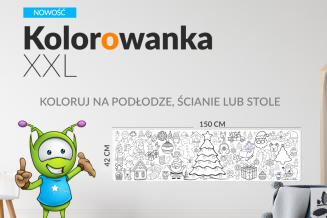 Święta XXL - kolorowanka podłogowa 150cm - Boże Narodzenie - 4