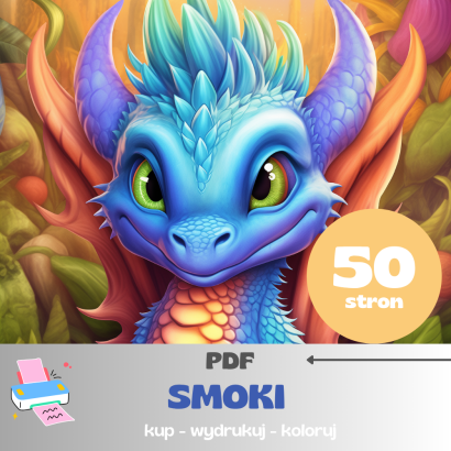Kolorowanka PDF  - Smoki