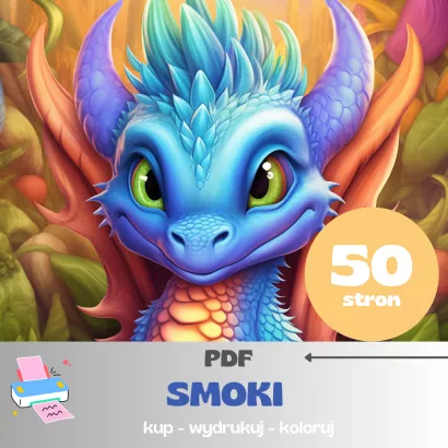 Kolorowanka PDF  - Smoki