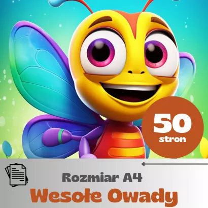 Owady - 50 kolorowanek A4