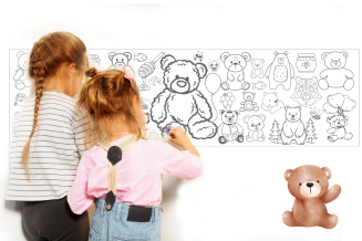 Misie XXL - kolorowanka 150cm - 2