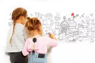 Zwierzątka XXL - kolorowanka o długości 150cm - 3