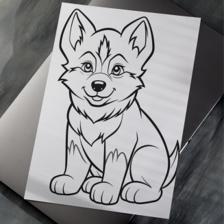 Kolorowanka PDF  - Pieski - 3