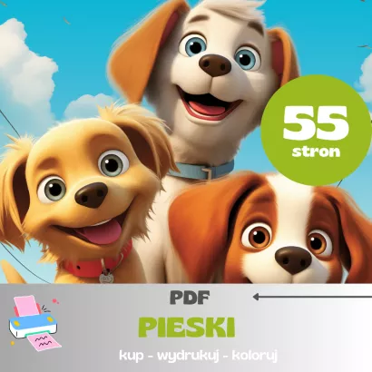 Kolorowanka PDF  - Pieski