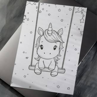 Kolorowanka PDF Jednorożce - 2