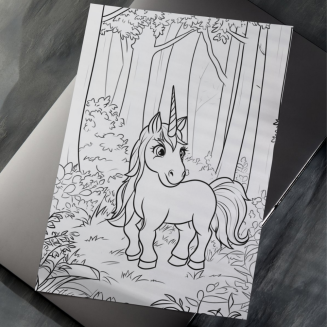 Kolorowanka PDF Jednorożce - 4