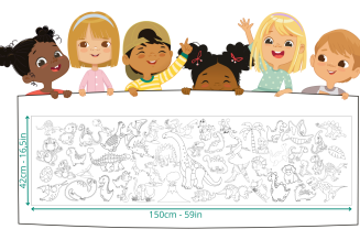 Dino XXL - kolorowanka o długości 150cm - 3