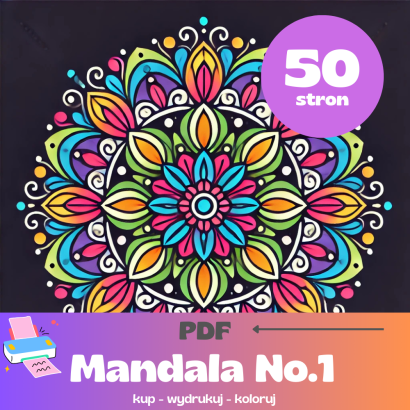 Kolorowanka PDF Mandala No.1