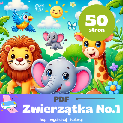 Kolorowanka PDF Zwierzątka No.1