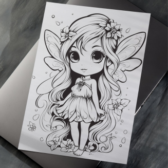 Kolorowanka PDF  - Wróżki - 2