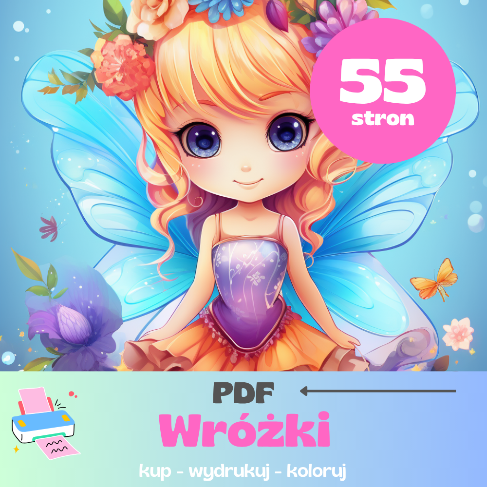 Kolorowanka PDF  - Wróżki