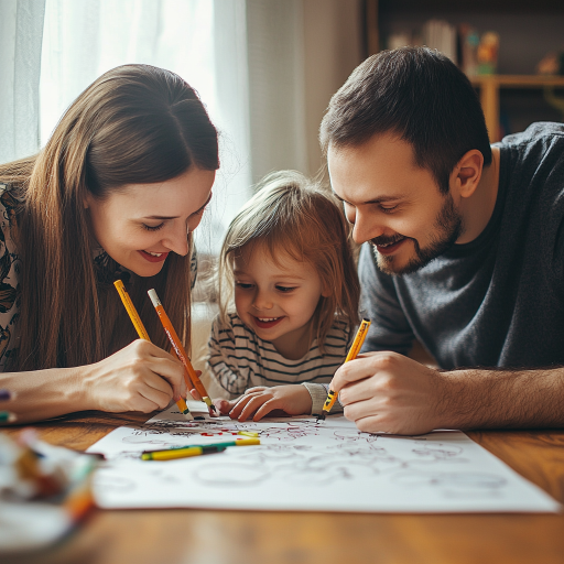 Kolorowanie jako wspólna aktywność rodzinna