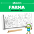 Kolorowanka podłogowa XXL 150 cm Farma dla dzieci