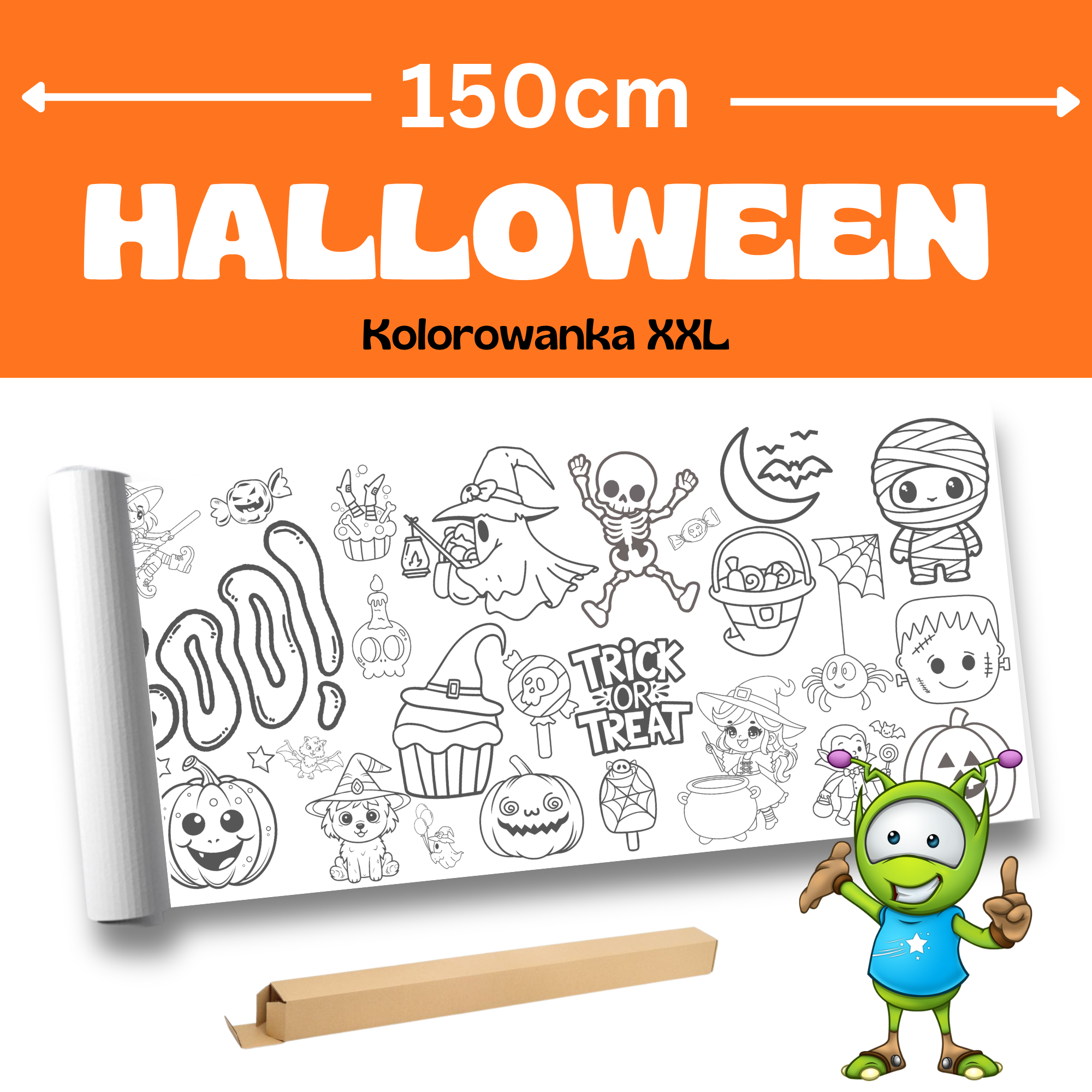 Halloween – Kolorowanka podłogowa XXL – 150cm